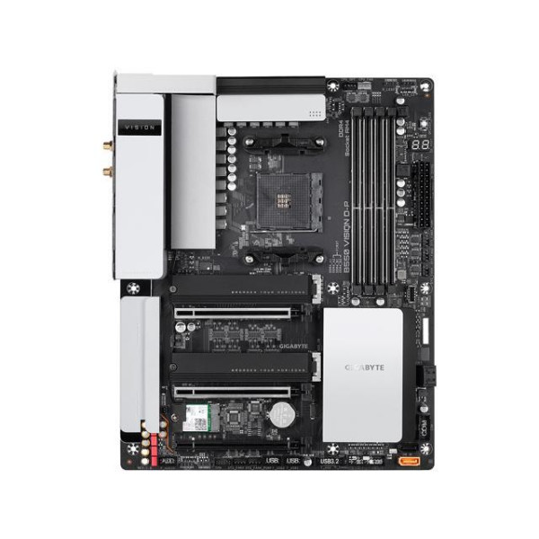 GIGABYTE B550 VISION D-P AM4 AMD B550 ATX Motherboard with Dual M.2, SATA 6Gb/s, USB 3.2 Type-C with Thunderbolt 3, WIFI 6, Dual 2.5GbE LAN, PCIe 4.0