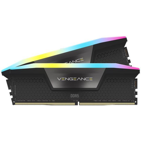 CORSAIR Vengeance RGB 32GB (2 x 16GB) 288-Pin PC RAM DDR5 5200 (PC5 41600) Desktop Memory Model CMH32GX5M2B5200C40