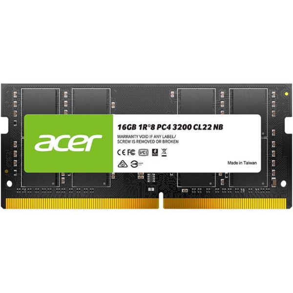 Acer SD100 16GB 260-Pin DDR4 SO-DIMM DDR4 3200 (PC4 25600) Laptop Memory Model BL.9BWWA.214