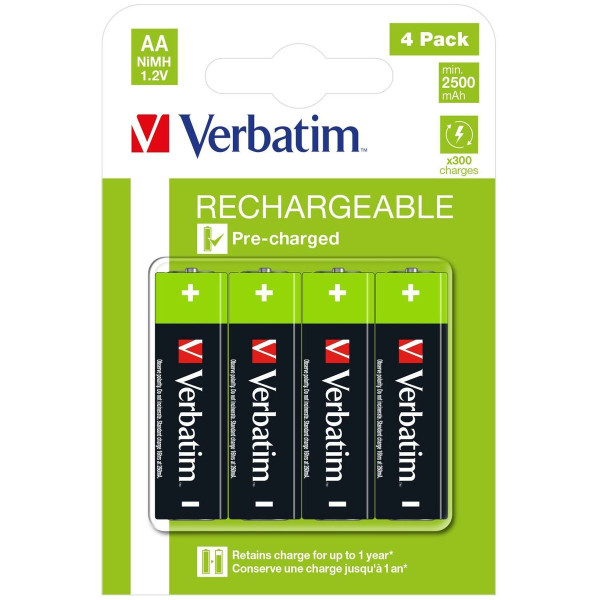 Rechargeable Batteries Verbatim 1,2 V