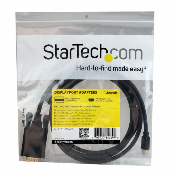 Mini DisplayPort to VGA Adapter Startech MDP2VGAMM6B         