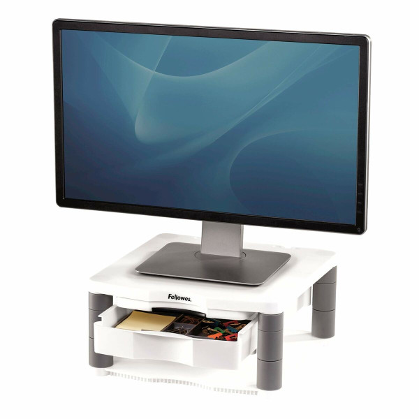 Screen Table Support Fellowes Plus Platino Silver