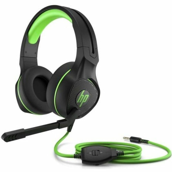 Headphones with Microphone HP Pavilion 400 Black Green Gaming