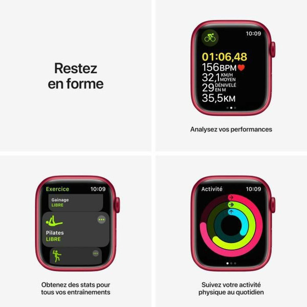 Smartwatch Apple Watch Series 7 Red Bluetooth 5.0