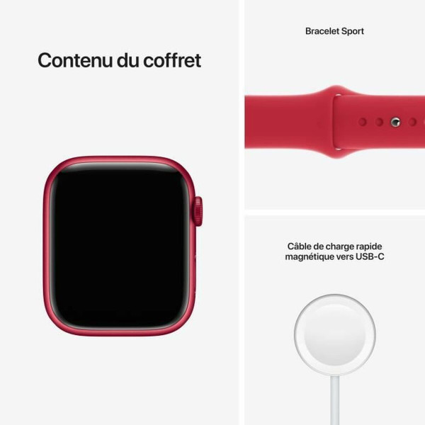 Smartwatch Apple Watch Series 7 Red Bluetooth 5.0