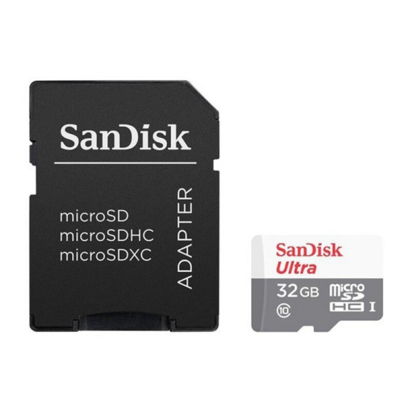 Micro SD Memory Card with Adaptor SanDisk SDSQUNS-GN3MA C10 80 MB/s-100 MB/s