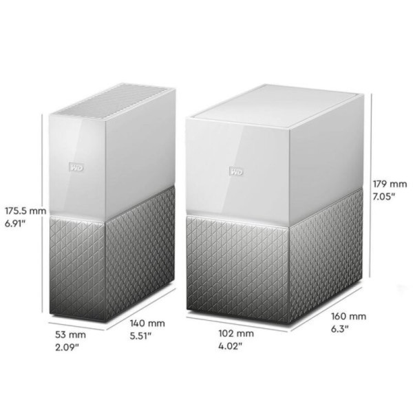 NAS Network Storage Western Digital MYCLOUD HOME Grey 4TB