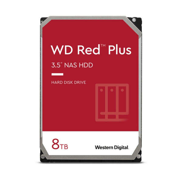 Hard Drive Western Digital Red Plus 8 TB SSD 8 TB 3,5"