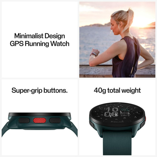 Smart Watch with Pedometer Running Polar Pacer 45 mm Green