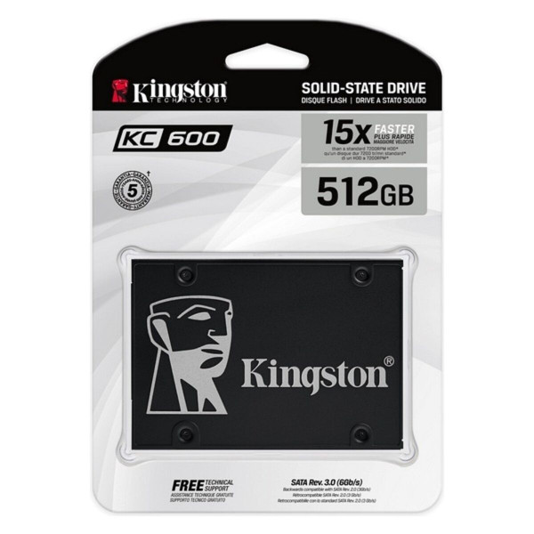 External Hard Drive Kingston SKC600/1024G 2.5" SSD Black