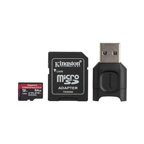 Micro SD Memory Card with Adaptor Kingston MLPMR2/64GB 285 MB/s