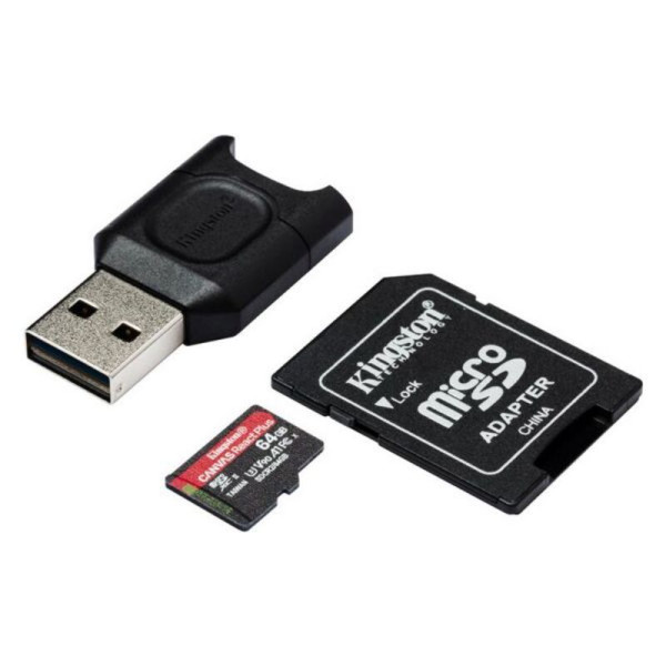 Micro SD Memory Card with Adaptor Kingston MLPMR2/64GB 285 MB/s