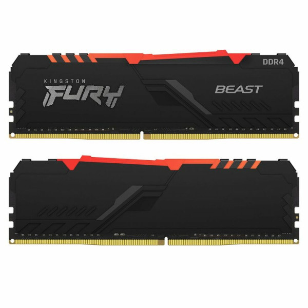 RAM Memory Kingston Fury Beast KF432C16BB1AK2/32 32 GB DDR4 3200 MHz CL16 32 GB RGB