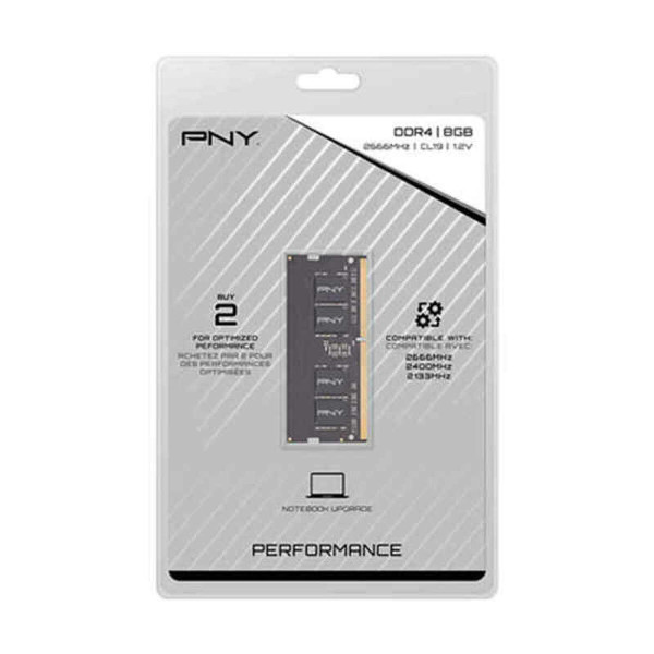 RAM Memory PNY MN8GSD42666 8 GB DDR4 CL19 SODIMM