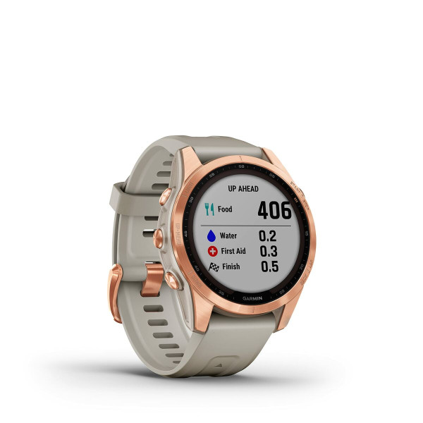 Smartwatch GARMIN Fenix 7S Sport Solar Rose gold Ø 42 mm