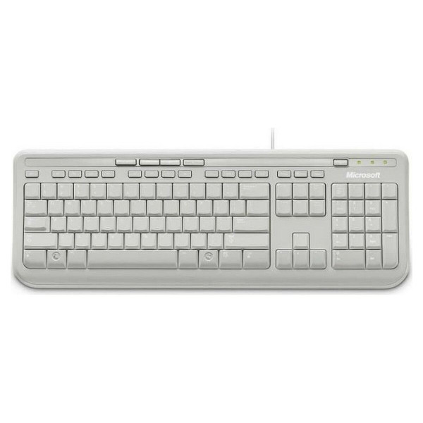 Keyboard Microsoft 600 White French AZERTY