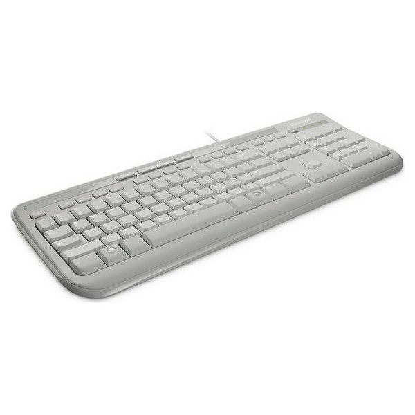 Keyboard Microsoft 600 White French AZERTY