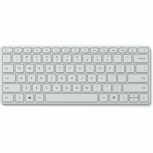 Wireless Keyboard Microsoft 21Y-00054 Spanish Qwerty White Wireless