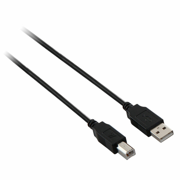 USB A to USB B Cable V7 V7E2USB2AB-1.8M      Black