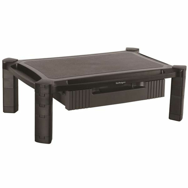 Base Startech Base con Cajón para Monitor - de Altura Ajustable con Columnas Apilables - con Soporte para Pantallas hasta 32 Pul