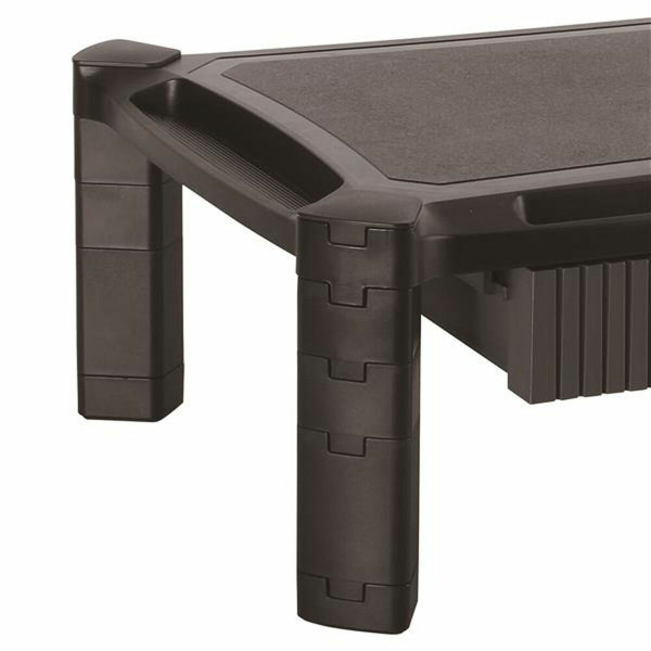 Base Startech Base con Cajón para Monitor - de Altura Ajustable con Columnas Apilables - con Soporte para Pantallas hasta 32 Pul