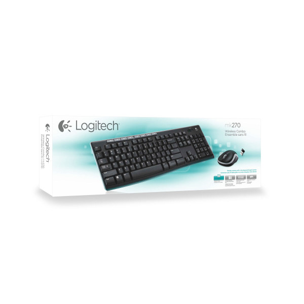 Keyboard and Wireless Mouse Logitech MK270 QWERTY Italian