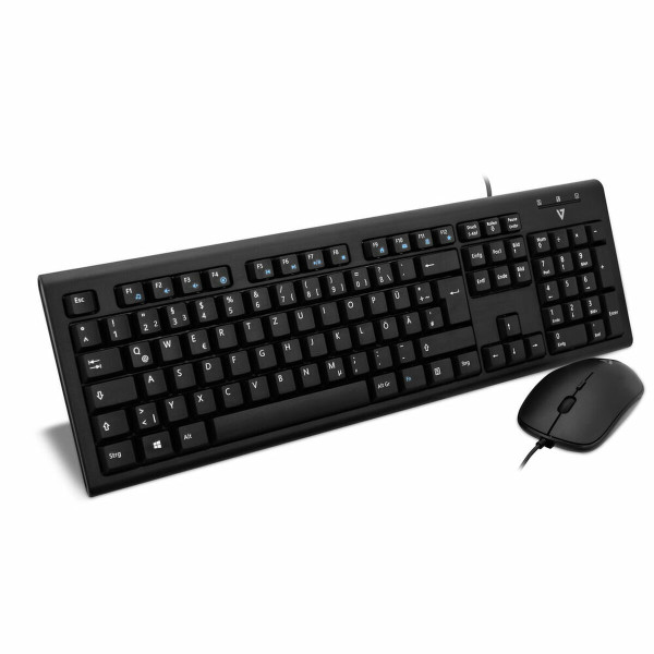 Keyboard and Mouse V7 CKU200DE QWERTZ German