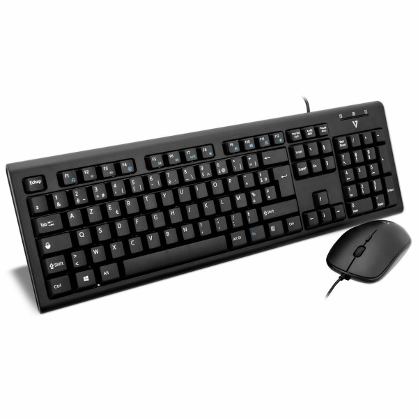 Keyboard and Mouse V7 CKU200FR French AZERTY