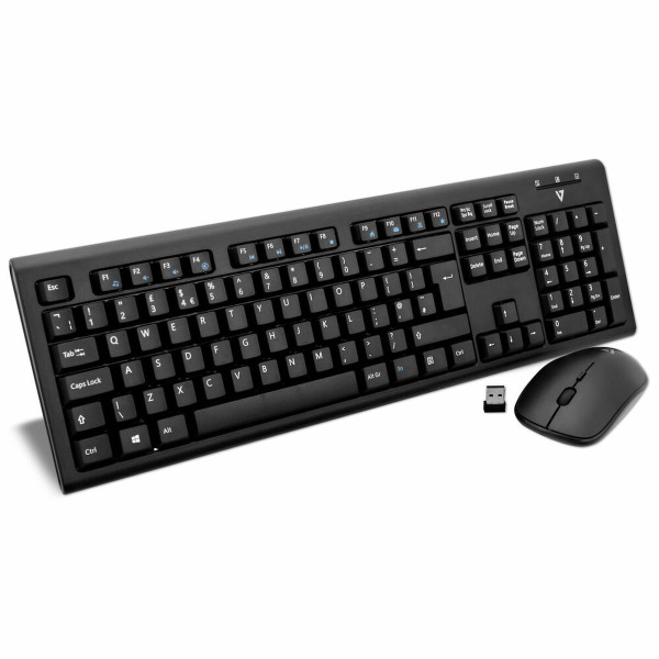 Keyboard and Mouse V7 CKW200UK QWERTY English