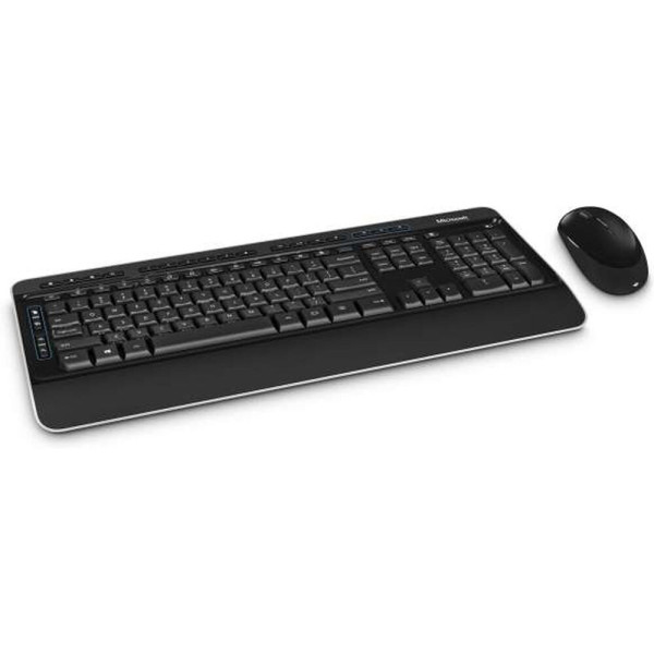 Keyboard and Wireless Mouse Microsoft WRLSSDSKTP3050 Spanish Qwerty