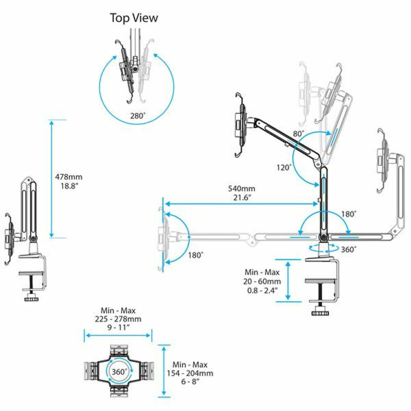 Tablet Mount 360º Startech ARMTBLTIW           