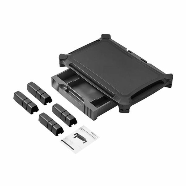 Base Startech Base con Cajón para Monitor - de Altura Ajustable con Columnas Apilables - con Soporte para Pantallas hasta 32 Pul