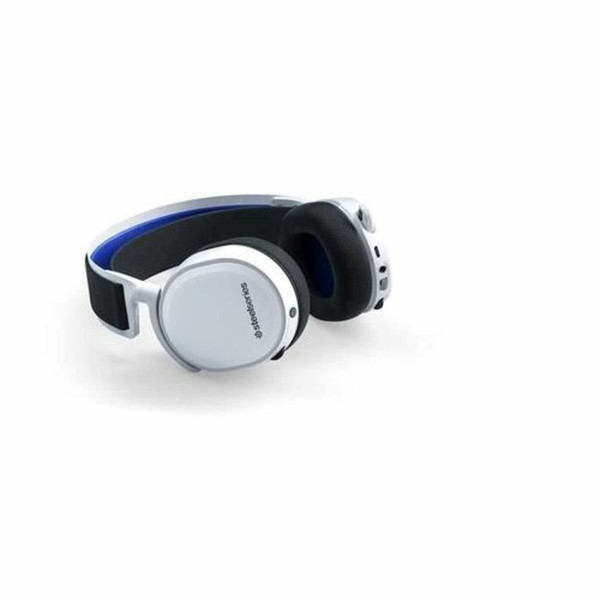 Headphones with Microphone SteelSeries Arctis 7P+ Black Blue White Gaming Bluetooth/Wireless