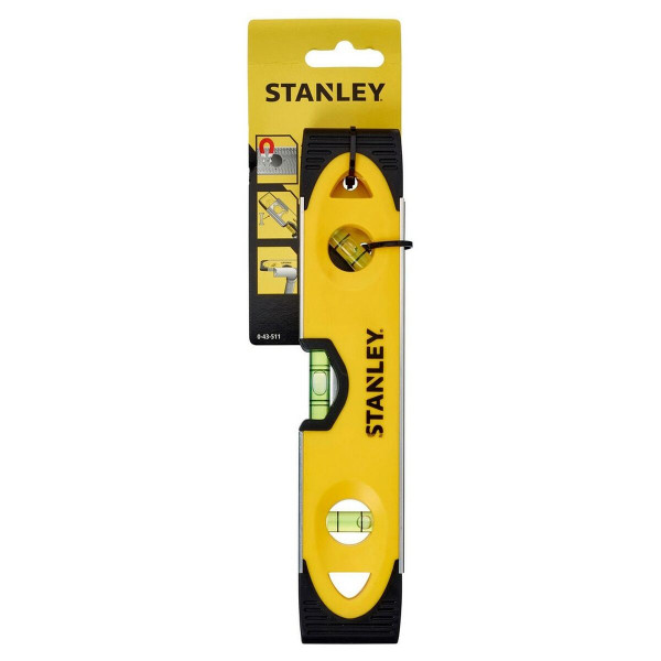 Spirit Level Stanley Magnetic Aluminium Natural rubber