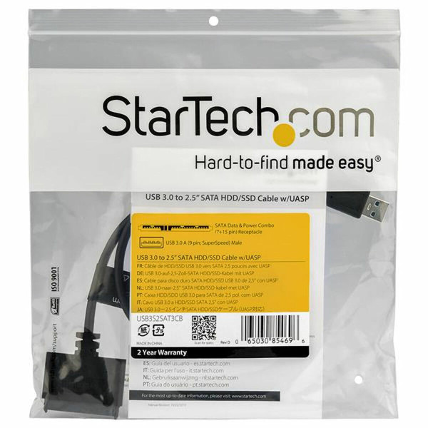 USB to SATA Hard Disk Adaptor Startech USB3S2SAT3CB HDD/SSD 2.5"