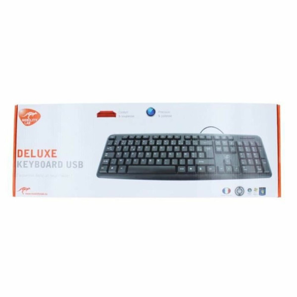 Keyboard Mobility Lab Deluxe Classic USB Black AZERTY