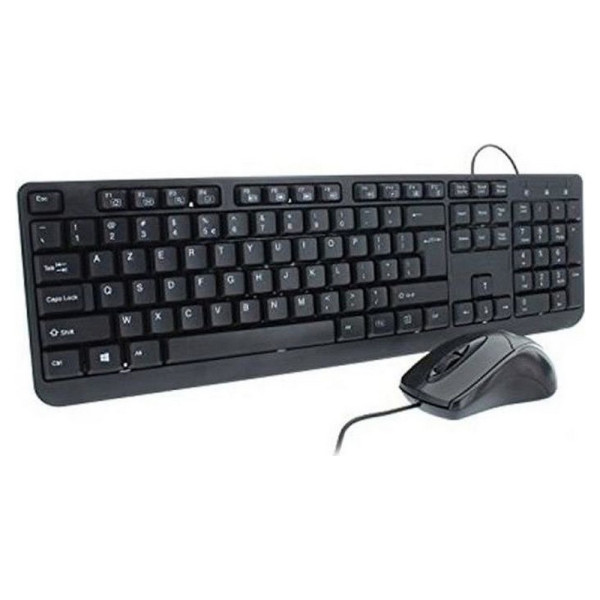 Keyboard and Mouse ML309415 Black AZERTY