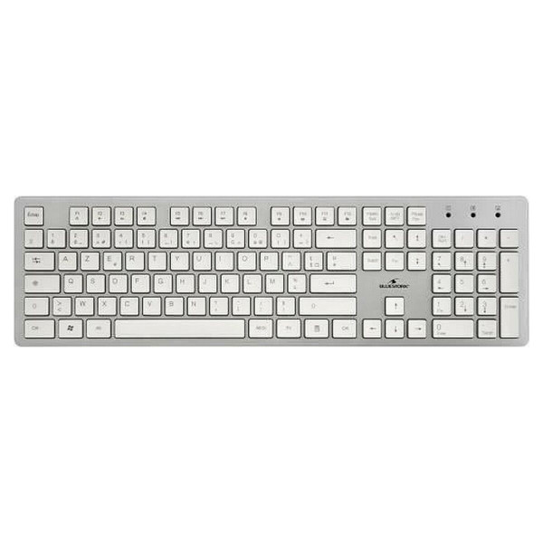 Keyboard and Wireless Mouse Bluestork BLUPACKEASYIIN White French AZERTY