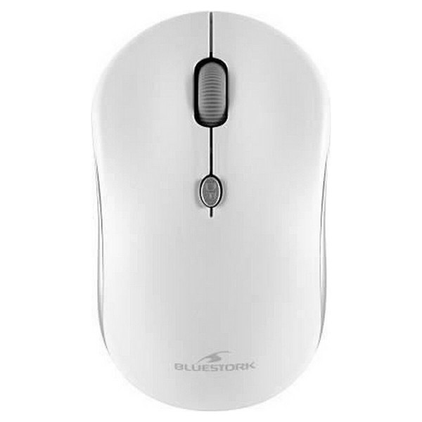 Keyboard and Wireless Mouse Bluestork BLUPACKEASYIIN White French AZERTY