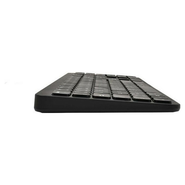 Keyboard and Mouse Bluestork Easy Slim Black French AZERTY