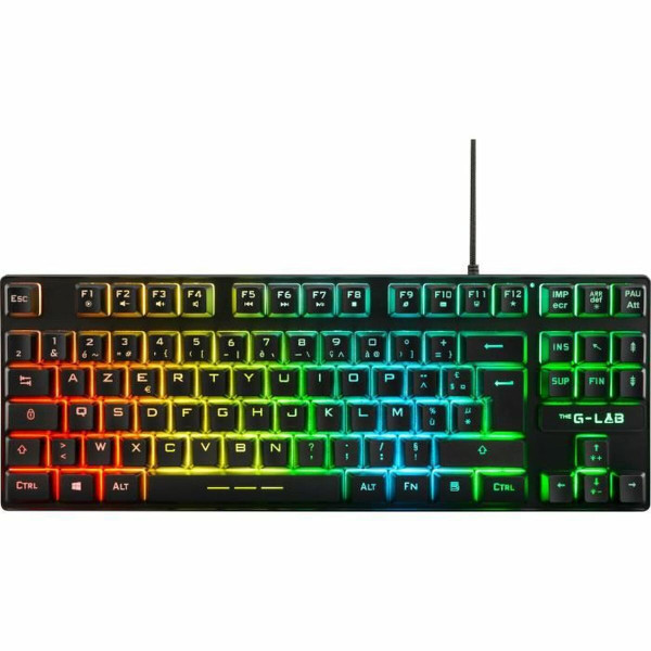 Gaming Keyboard The G-Lab Caesium French Black AZERTY