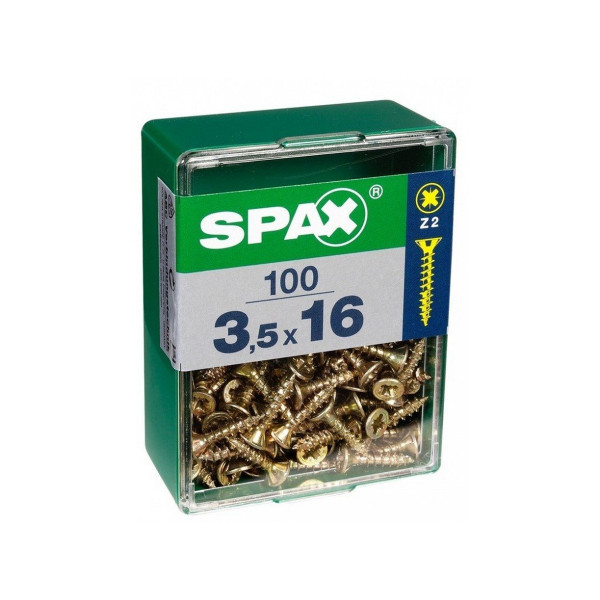 Box of screws SPAX Yellox Wood Flat head 100 Pieces (3 x 12 mm)