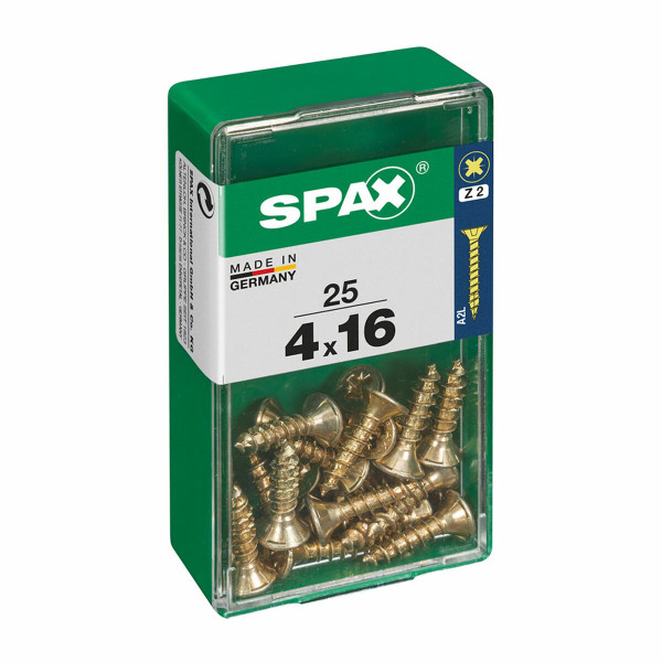 Box of screws SPAX 4081020400161 Wood screw Flat head (4 x 16 mm) (4,0 x 16 mm)