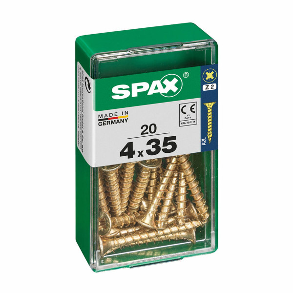 Box of screws SPAX 4081020400351 Wood screw Flat head (4,0 x 35 mm) (4 x 35 mm)