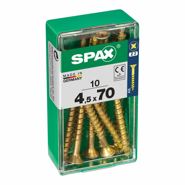 Box of screws SPAX 4081020450701 Wood screw Flat head (4,5 x 70 mm)