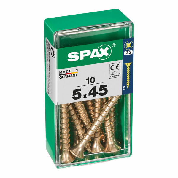 Box of screws SPAX 4081020500451 Wood screw Flat head (5 x 45 mm) (5,0 x 45 mm)