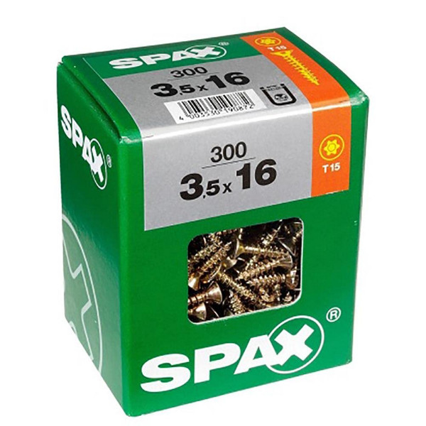 Box of screws SPAX Yellox Wood Flat head 75 Pieces (5 x 50 mm)