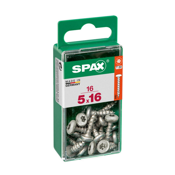 Box of screws SPAX Wirox Wood Round headed nozzle 16 Pieces (5 x 16 mm)