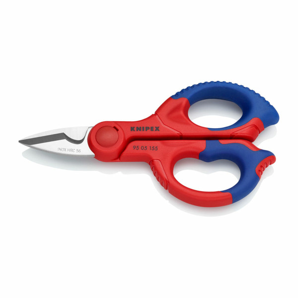 Electrician Scissors Knipex 9505155sb 130 x 32 x 155 mm Fibreglass Stainless steel