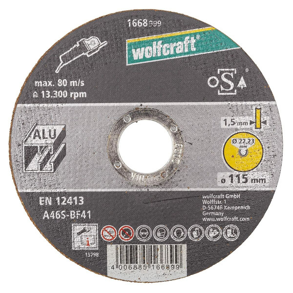 Cutting disc Wolfcraft 1668999